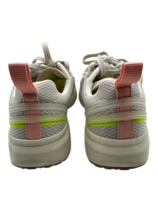 Veja Shoe Size 9 Cream, Green & Orange Synthetic Knit Round Toe Lace Up Sneakers Cream, Green & Orange / 9