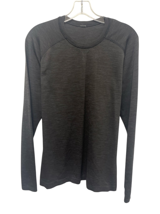 Lululemon Size S Black Synthetic Heathered Athletic T Shirt Long Sleeve Shirt Black / S