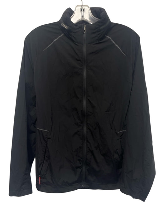 Lululemon Size Est S Black Synthetic Solid Zip UP Rain jacket Men's Jacket Black / Est S