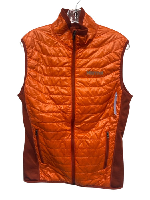 Marmot Size S Orange Synthetic Quilted Vest Men's Jacket Orange / S