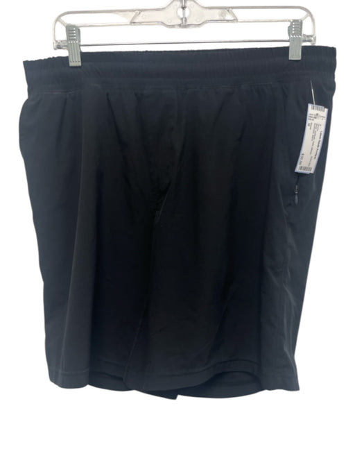 Rhone Size M Black Synthetic Solid Athletic Men's Shorts Black / M