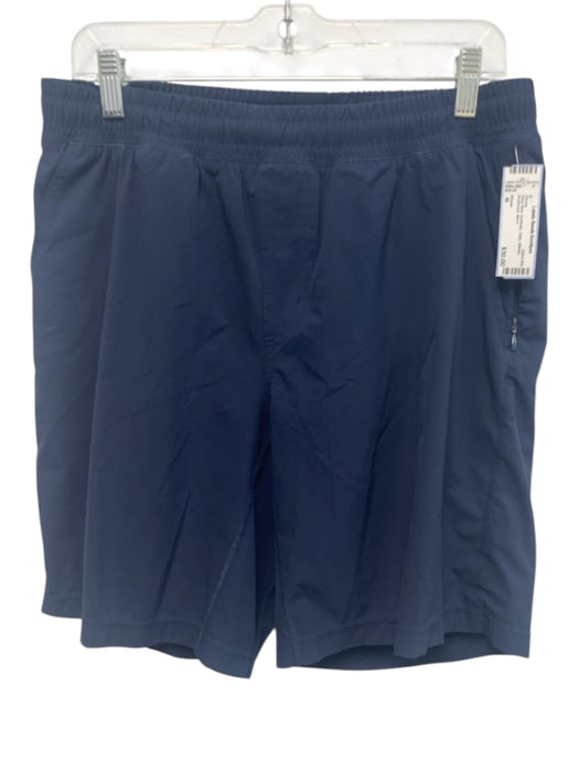 Rhone Size M Navy Blue Synthetic Solid Athletic Men's Shorts Navy Blue / M