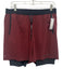 Peloton Size M Dark Red Synthetic Solid Athletic Men's Shorts Dark Red / M