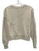 Buck Mason Size Small Cream Beige Cotton Crewneck Long Sleeve Cropped Sweater Cream Beige / Small