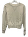 Buck Mason Size Small Cream Beige Cotton Crewneck Long Sleeve Cropped Sweater Cream Beige / Small