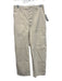 Buck Mason Size 24 Cream Beige Cotton Patch Pockets High Waist Button Fly Pants Cream Beige / 24