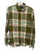 Scotch & Soda Size M Green & Pink Cotton Blend Plaid Flannel Long Sleeve Shirt Green & Pink / M