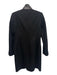 ALLSAINTS Size 4 Black Wool Blend Lamb Leather Long Sleeve One Button Coat Black / 4