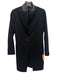 ALLSAINTS Size 4 Black Wool Blend Lamb Leather Long Sleeve One Button Coat Black / 4