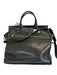 Rag & Bone Black Leather Top Handle Pockets Zip Close Crossbody Strap Bag Black / Large