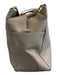 Quince Beige Leather Zip Detail Top Handle Side Pockets Duffle Bag Beige / Large