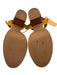 Mabel & Moss Shoe Size 38 Mustard Yellow Leather Upper Suede Ankle Strap Sandals Mustard Yellow / 38