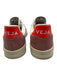 Veja Shoe Size 7 Red & White Leather Upper Almond Toe Logo Lace Panel Sneakers Red & White / 7