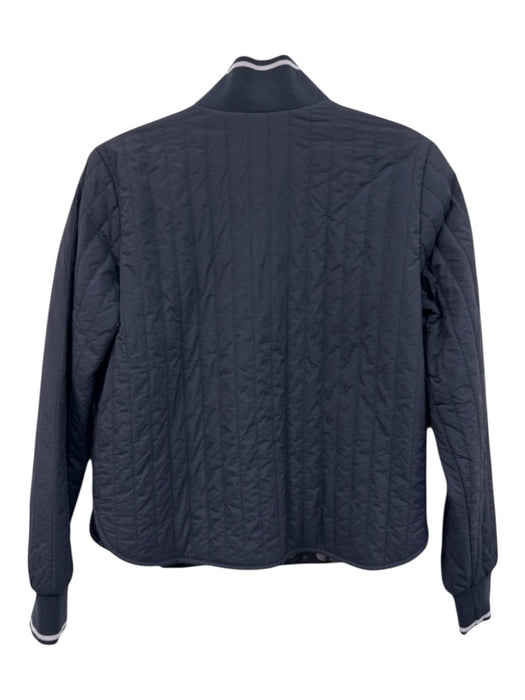 Scotch & Soda Size XS navy blue & multi Nylon Quilted Reversible Pocketed Jacket navy blue & multi / XS