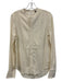 Billy Reid Size XS Cream White Viscose Jacquard Button Up Long Sleeve Top Cream White / XS