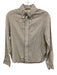 Buck Mason Size XS White & Brown Cotton Blend Striped Long Sleeve Shirt Top White & Brown / XS
