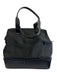 Beis Black Canvas Zip Close Multiple Pockets Multiple Straps Tote Bag Black / Mini