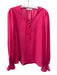 Trina Turk Size S Pink Polyester Tie Detail Top Pink / S