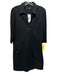 Lafayette 148 Size 5 Black Cotton & Nylon 3/4 Sleeve Embellished Pockets Dress Black / 5