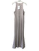 Mumu Size M Taupe Polyester Sleeveless Back Zip Darted Seam Detail Gown Taupe / M