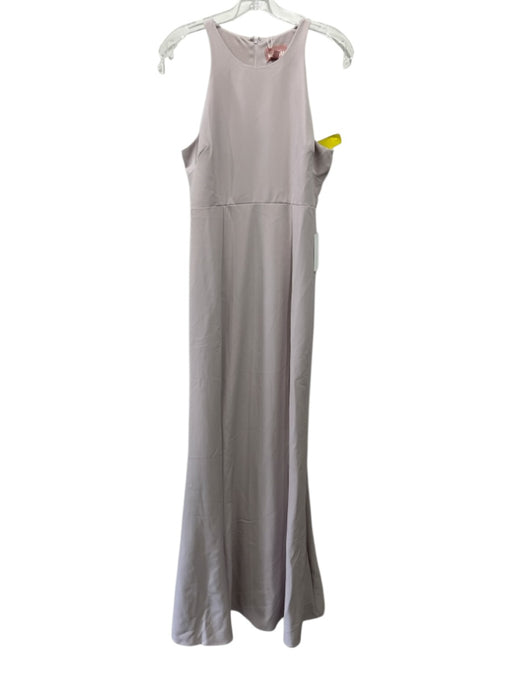 Mumu Size M Taupe Polyester Sleeveless Back Zip Darted Seam Detail Gown Taupe / M