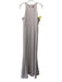 Mumu Size M Taupe Polyester Sleeveless Back Zip Darted Seam Detail Gown Taupe / M