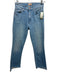 Mother Size 25 Blue Wash Cotton Blend Zip & Button Whiskering Jeans Blue Wash / 25