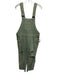ONE X ONETEASPOON Size 27 Army Green Cotton Suspenders Ripped Knee Jumpsuit Army Green / 27