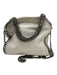 Stella McCartney White & Red Leather Chain Strap Embroidered Logo Bag White & Red / S