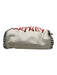 Stella McCartney White & Red Leather Chain Strap Embroidered Logo Bag White & Red / S