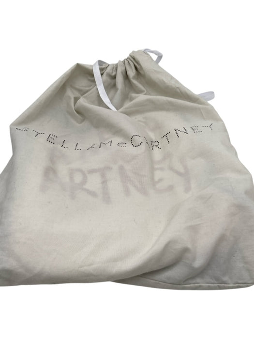 Stella McCartney White & Red Leather Chain Strap Embroidered Logo Bag White & Red / S