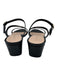 Stuart Weitzman Shoe Size 11 Black Leather Upper Patent Strappy Mule Sandals Black / 11
