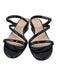 Stuart Weitzman Shoe Size 11 Black Leather Upper Patent Strappy Mule Sandals Black / 11