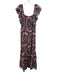 Marie Oliver Size M Pink & Navy Blue Cotton & Silk Tie Dye Sleeveless Dress Pink & Navy Blue / M
