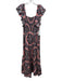 Marie Oliver Size M Pink & Navy Blue Cotton & Silk Tie Dye Sleeveless Dress Pink & Navy Blue / M