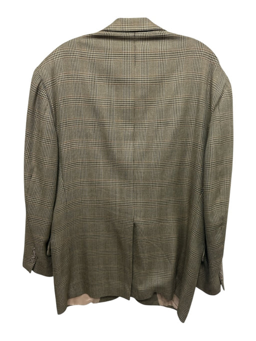 Miller Brothers Tan & Multi Plaid 2 Button Men's Blazer Tan & Multi / Est L