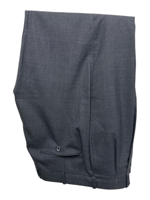 Miller Brothers Gray Wool Solid 2 Button Men's Suit Gray / 42R