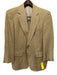 Miller Brothers Tan & Red Print Plaid 2 Button Men's Blazer Tan & Red Print / Est L