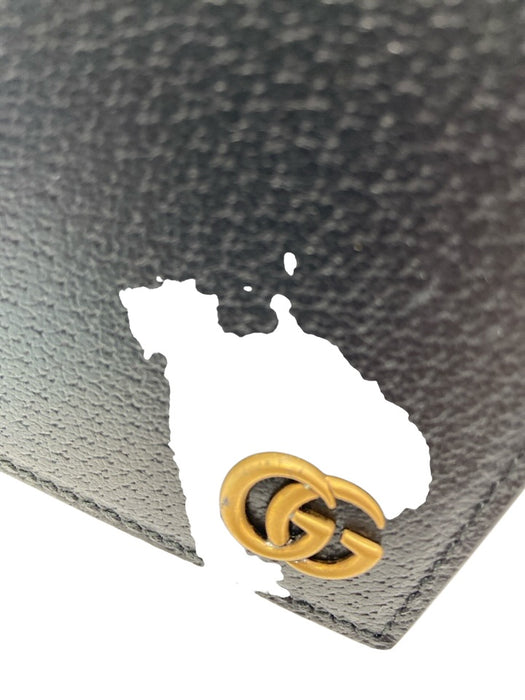 Gucci Black Leather Men's Wallet Black