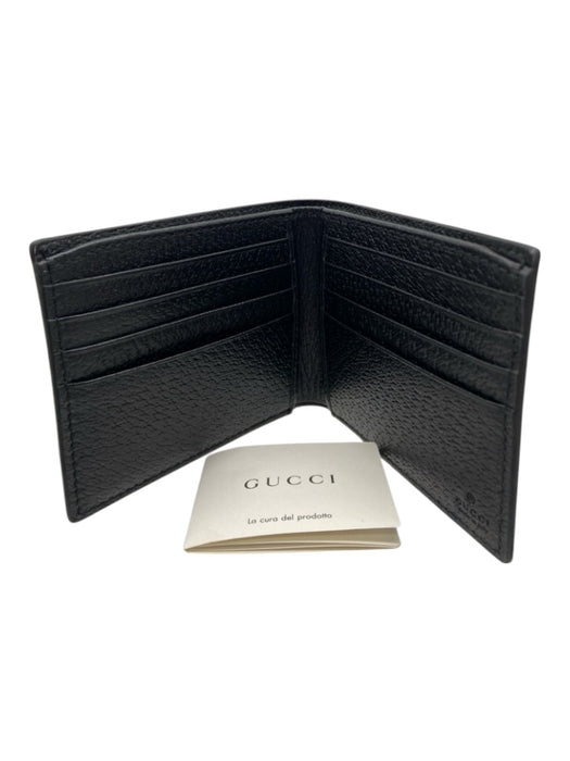 Gucci Black Leather Men's Wallet Black