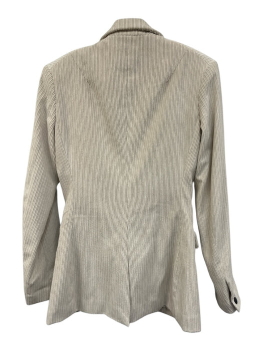 Rag & Bone Size Est S Cream White Polyester Blend Corduroy One Button Jacket Cream White / Est S