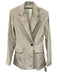 Rag & Bone Size Est S Cream White Polyester Blend Corduroy One Button Jacket Cream White / Est S