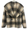 Ruti Size S Beige, Black & Brown Wool & Polyester Plaid foldover collar Jacket Beige, Black & Brown / S