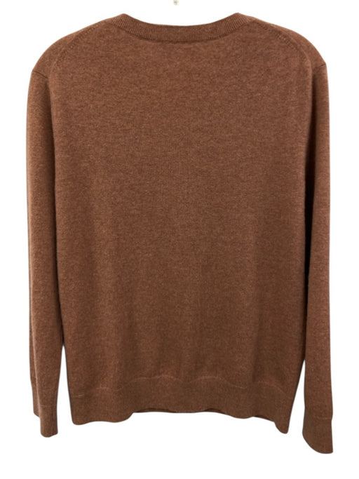 Vince Size S Dusty Orange No Fabric Tag Long Sleeve Knit V Neck Pullover Sweater Dusty Orange / S