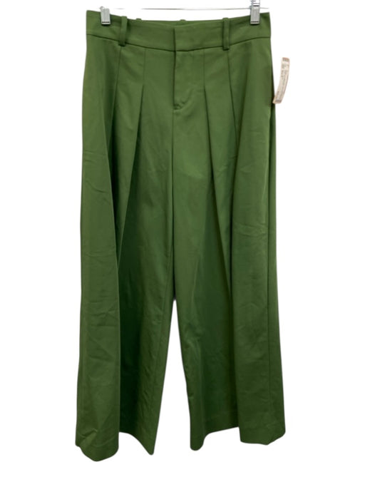 Alice + Olivia Size Est S Green No Fabric Tag High Rise Pleated Wide Leg Pants Green / Est S