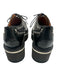 Clergerie Shoe Size 39 Black & Silver Patent Leather Foam Sole Oxford Loafers Black & Silver / 39
