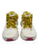 Hoka Shoe Size 39 Cream, Yellow & Pink Print Textile Color Block Swirl Sneakers Cream, Yellow & Pink Print / 39