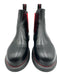 Alexander McQueen Shoe Size 38 Black & Red Leather Color Block Pull On Booties Black & Red / 38