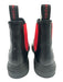 Alexander McQueen Shoe Size 38 Black & Red Leather Color Block Pull On Booties Black & Red / 38