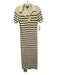 Rag & Bone Size S Cream Beige & Brown No Fabric Tag Wavy Ribbed Knit Dress Cream Beige & Brown / S